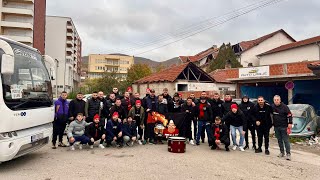 Nga Presheva në Shqipëri quot TIFOZAT KUQ e Ziquot ndeshja Shqipëri  Çeki [upl. by Troy364]