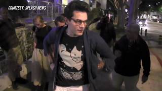 VIDEO John Mayer Taunts And Makes Fun Of Paparazzi FUNNY [upl. by Eiralav]