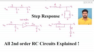 Basic AnalogLec072nd Order RC Circuits Step Response Analog Circuit Design interview [upl. by Ardnosak]