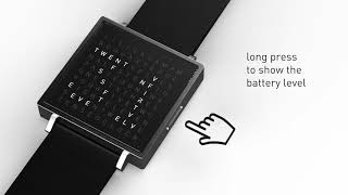 QLOCKTWO Watch Battery Settings [upl. by Sutherland]