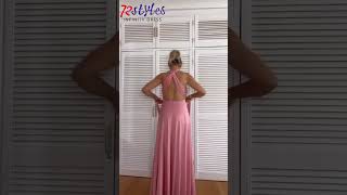 How to wear a convertible infinity dress tutorialsInfinityDresscom infinitydress fashion [upl. by Gena826]