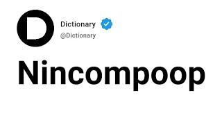 Nincompoop Meaning In English [upl. by Joscelin]