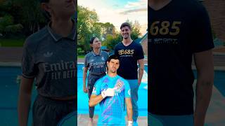 Goalkeeper or Swim 🙈💦 ft Courtois [upl. by Cahan]