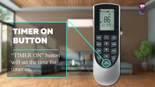 Gree Livo Air Conditioner Remote Buttons and Functions  Quick Guide [upl. by Avitzur]