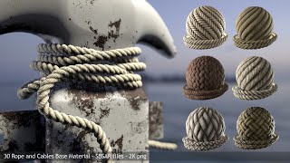 How to create rope in blender  by using textuers [upl. by Byrann]