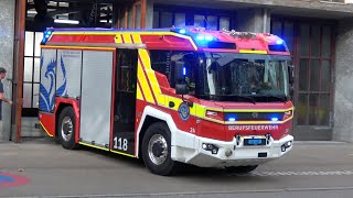 Rosenbauer RT  EHLF  Neues ElektroLöschfahrzeug Berufsfeuerwehr Basel [upl. by Ilaw562]