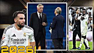 DANI CARVAJAL RENOVADO HASTA 2026REAL MADRID EN EL MERCADO YAVINICIUS JR LA DURACIÓN DE SU LESIÓN [upl. by Plusch293]