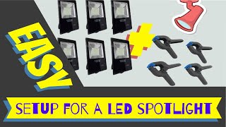 Diy Easy setup for a mini LED spotlight [upl. by Eleen891]