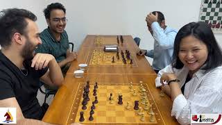 The Most Intense Bug House Chess Ever  Arjun and Bibisara vs Tabatabaei and Sankalp [upl. by Felicie713]