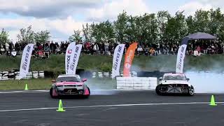 TURBOCHARGED BMW E36 V8 DRIFTING  Alice Ene  Drift Kings 2024 Round 1 Hungary [upl. by Hairam]