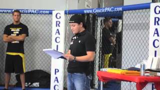 2012 Gracie PAC MMA Student of the Year Banquet Speech [upl. by Nowed]