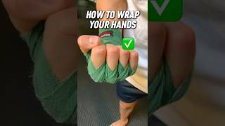 HOW TO WRAP YOUR HANDS 👀🙏🏽 handwrap bandage muaythai [upl. by Noiraa739]