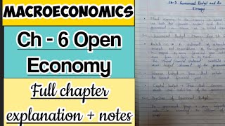 macroeconomicsCh 6 Open Economy [upl. by Ys536]