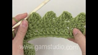 How to crochet loops along an edge [upl. by Sucam]