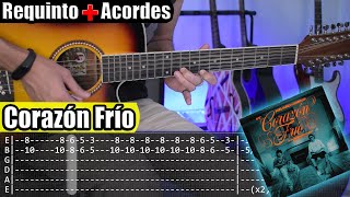 Corazón Frío  Jasiel Nuñez x DannyLux  Requinto  Acordes  TABS  Tutorial Guitarra [upl. by Rickert]