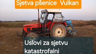 Priprema za sjetvu i sjetva Pšenice Vulkan [upl. by Durwood]