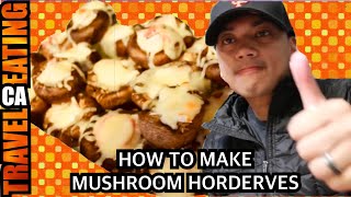 HOW TO MAKE MUSHROOM HORDERVES  15 Minute Meal Challenge [upl. by Ydarg]