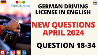 German Driving License in English NEW QUESTIONS from April 2024NEW QUESTIONS Question 1834 [upl. by Akinehs501]