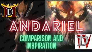 ANDARIEL DIABLO 2 DIABLO 4 SIDE BY SIDE COMPARISON AND ORIGIN INSPIRATION [upl. by Elocin608]