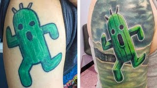 Amazing Tattoo Fixes Before and After Pics [upl. by Tuorah]