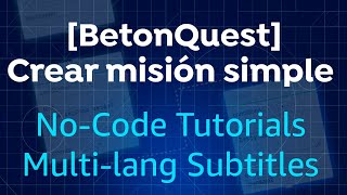 BETONQUEST  CREAR PRIMERA MISIÓN CON UI  TUTORIAL MINECRAFT  2024  QUEST  PLUGIN [upl. by Dorsey]