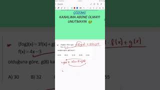 Bileşke fonksiyon soru çözümü ayt matematik tyt matematik çıkmış soruların çözümleri ve konu [upl. by Katusha550]