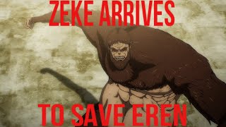 Eren and Zeke vs Marley  Attack on Titan Season 4 Part 2 [upl. by Gabbert]