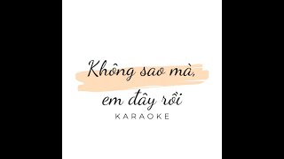 Karaoke Không Sao Mà Em Đây Rồi  Bùi Công Nam ver [upl. by Nueovas577]