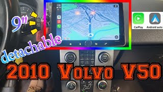 2010 Volvo V50 Install Apple carplay android auto bypassed amplifier subwoofer modified dashboard [upl. by Jeanelle459]