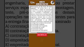 📙 QUESTÃO DE CONCURSO  DIREITO ADMINISTRATIVO N° 124 shorts concurso concursos simulado [upl. by Camilo400]