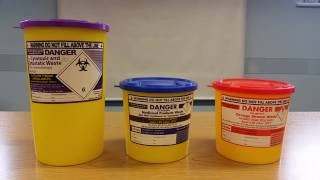 OLD VIDEO  SHARPSGUARD® Scottish Range of Sharps Containers [upl. by Marya]