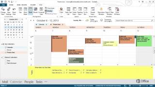 Microsoft Office 365  Outlook 2013  Calendar Training [upl. by Rawden]