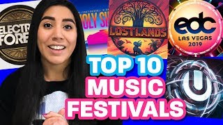 TOP 10 MUSIC FESTIVALS in the USA 2019 [upl. by Malloy]