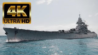 【4K】France Navy Richelieu [upl. by Rhona]