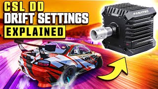 CSL DD Drift Settings for Assetto Corsa [upl. by Innis]