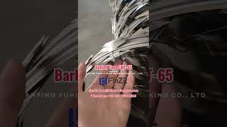 FHZZ® Stainless Steel Razor Wire CBT65 Diameter 18quot Security Concertina Razor Ribbon Barbed Tape [upl. by Utimer]