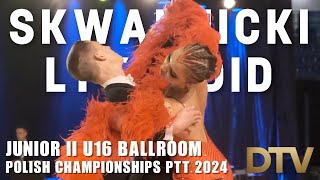 Final Viennese Waltz  Skwarnicki Piotr amp Lykhodid Anastasiia Junior II Polish Championhips 2024 [upl. by Hersch]