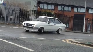 Arsing about in a 212bhp mk2 Escort RS2000 Mashup video donuts [upl. by Siradal]