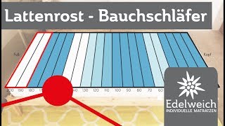 Lattenrost einstellen für Bauchschläfer [upl. by Leakim]