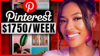 Make 1750 Per WEEK With Pinterest Affiliate Marketing Beginners Guide [upl. by Ehcadroj]