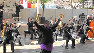 千葉県立四街道高等学校 吹奏楽部 Yotsukaido High School 幕張豊砂駅開業１周年まつりコンサート [upl. by Ennahtebazile]