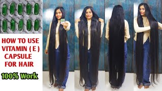 Vitamin E Capsule Benefits For LONG HAIR 🤫🔥 How To Use Vitamin E Capsule Oil for HAIR GROWTH [upl. by Aehc986]