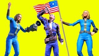 FALLOUT 76 All Male amp Female Emotes Updated to Take Picture Dying Thirst Hungey CAMP Salute [upl. by Maril]