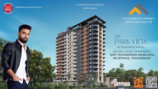 Favourite Homes The Park View  Luxury Apartments in Trivandrum Walkthrough [upl. by Anikal656]