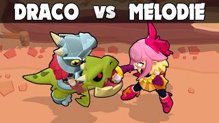 DRACO vs MELODIE 🎵 Brawl Stars [upl. by Aekan]