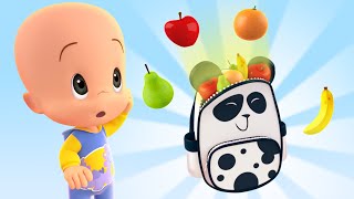 Fruits colors  Cleo amp Cuquin Educational Videos for Children [upl. by Ydaf]