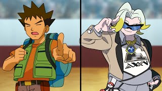 Pokemon Characters Battle Brock Vs Gordie Rock Pokemon Showdown [upl. by Ytte840]