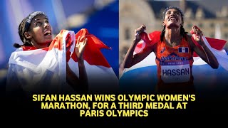 Paris Olympics 2024 Sifan Hassan claims dramatic womens marathon victory sets new Olympic record [upl. by Sy]