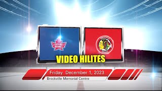 Rockland Nationals vs Brockville Braves  December 1 2023 [upl. by Daza]