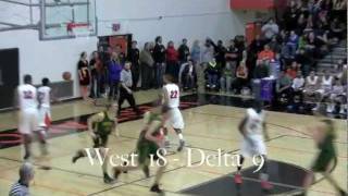 West Anchorage vs Delta Junction Alaska High School Basketball [upl. by Ecire]